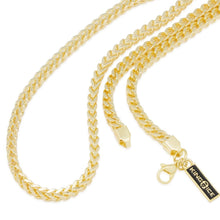 Load image into Gallery viewer, 4mm 14K Gold Stainless Steel Franco Choker Set